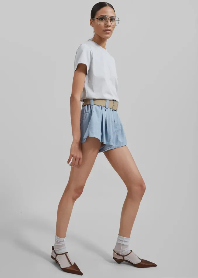 Women Kenz Baby Tee 8211 Grey The Frankie Shop Tops