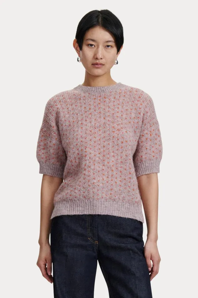 Women Knits Rachel Comey Kiuru Vest Lavender Multi Women Knits Rachel Comey Kiuru Vest Lavender Multi