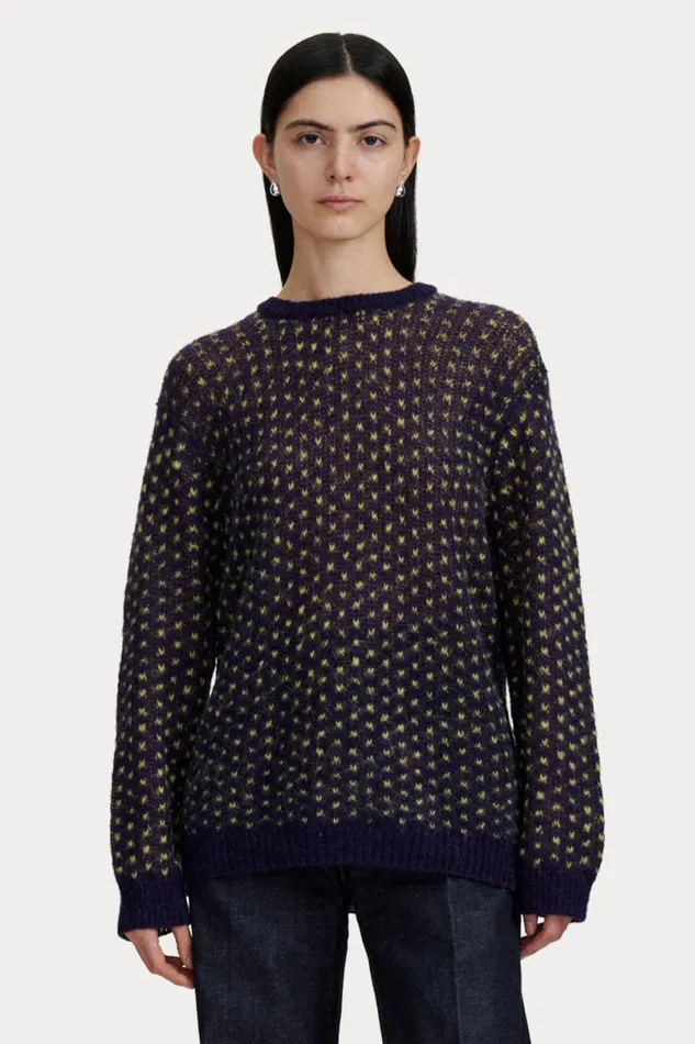 Women Knits Rachel Comey Lokki Sweater Navy Multi Women Knits Rachel Comey Lokki Sweater Navy Multi