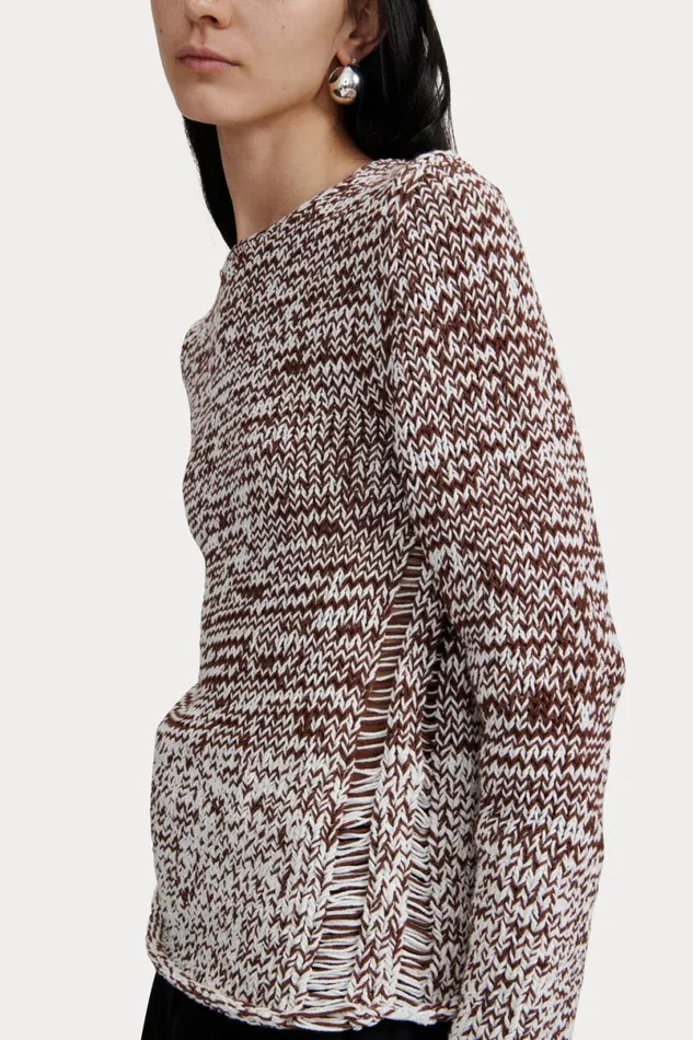 Women Knits Rachel Comey Molla Sweater White Marled