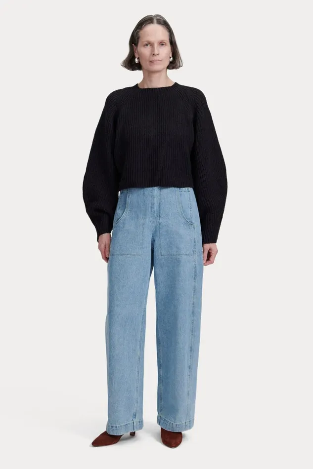 Women Knits Rachel Comey Molla Sweater White Marled Women Knits Rachel Comey Molla Sweater White Marled