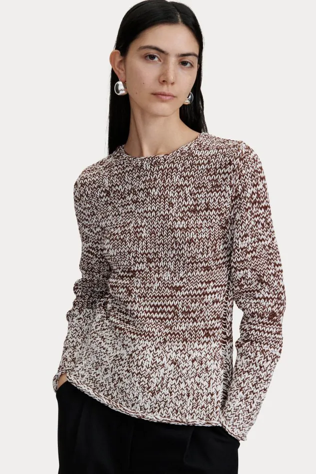 Women Knits Rachel Comey Molla Sweater White Marled Women Knits Rachel Comey Molla Sweater White Marled
