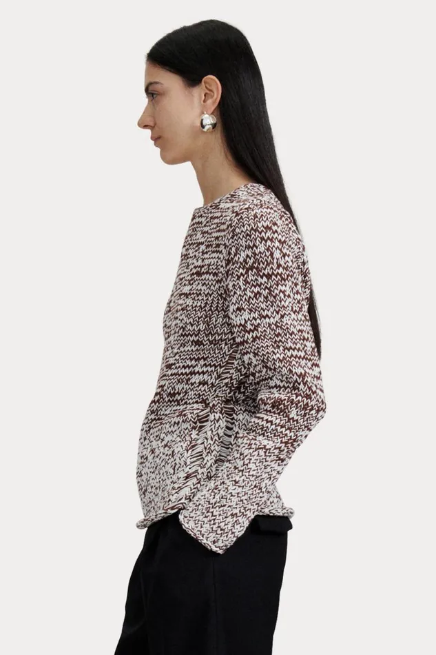 Women Knits Rachel Comey Molla Sweater White Marled Women Knits Rachel Comey Molla Sweater White Marled