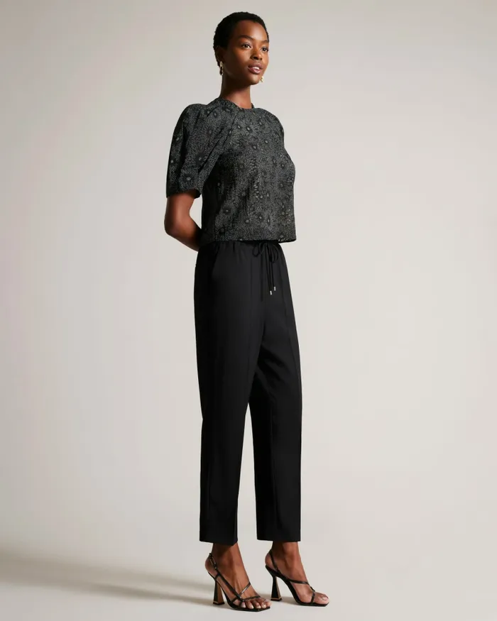 Women LAURAI 8211 Straight Leg Ankle Grazer Joggers Black Ted Baker Trousers and Shorts Women LAURAI 8211 Straight Leg Ankle Grazer Joggers Black Ted Baker Trousers and Shorts