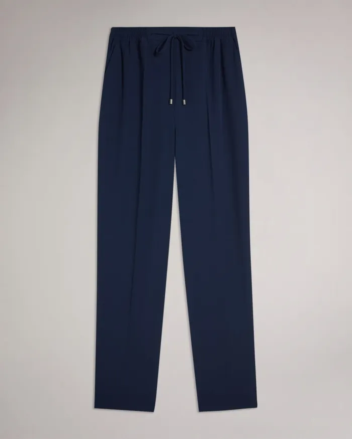 Women LAURAI 8211 Straight Leg Ankle Grazer Joggers Navy Ted Baker Trousers and Shorts