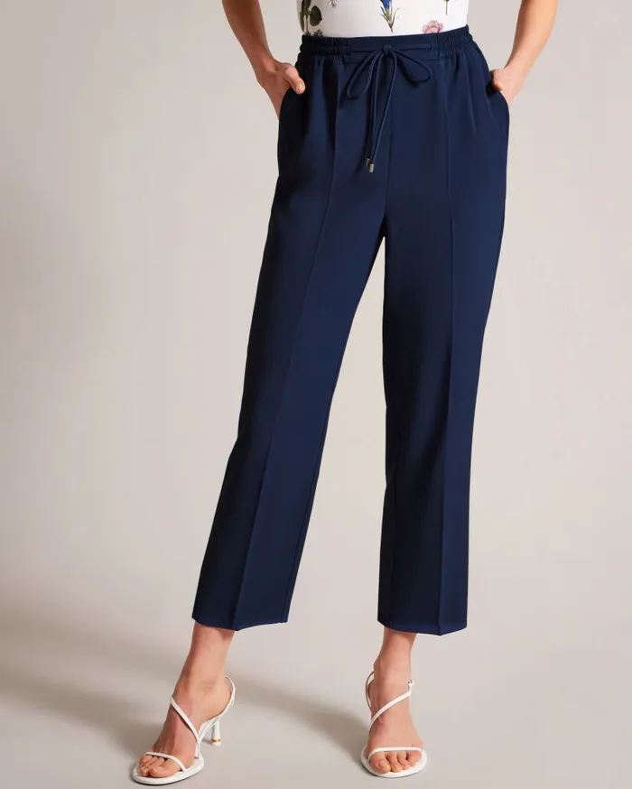 Women LAURAI 8211 Straight Leg Ankle Grazer Joggers Navy Ted Baker Trousers and Shorts Women LAURAI 8211 Straight Leg Ankle Grazer Joggers Navy Ted Baker Trousers and Shorts