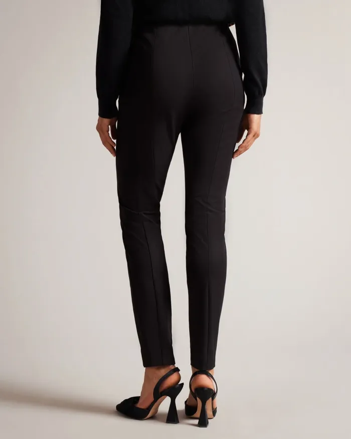 Women LIROI 8211 High Waisted Trousers With Faux Poppers Black Ted Baker Trousers and Shorts Women LIROI 8211 High Waisted Trousers With Faux Poppers Black Ted Baker Trousers and Shorts