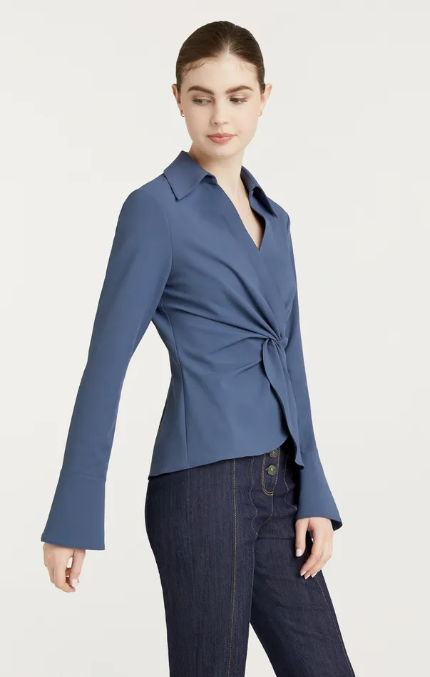 Women Long Sleeve Tops Cinq Sept Mckenna Top Shadow