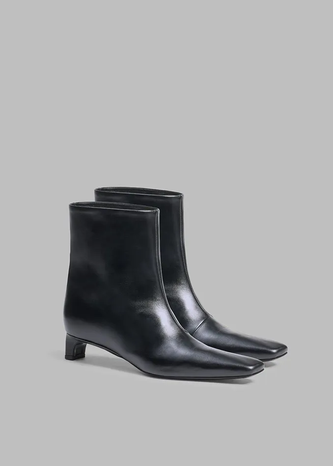 Women Loulou Studio Celine Ankle Boots 8211 Black The Frankie Shop