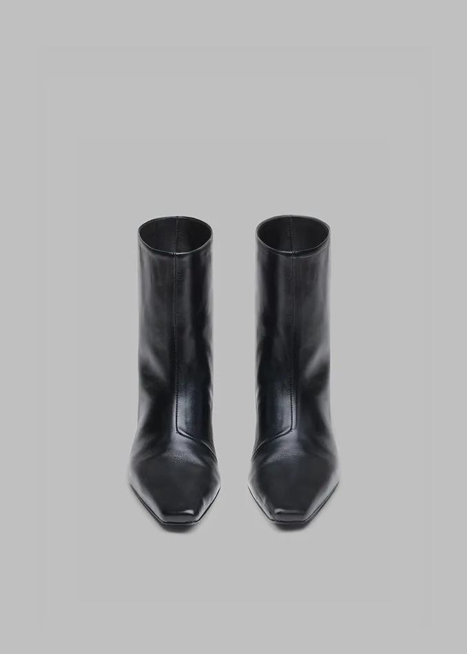 Women Loulou Studio Celine Ankle Boots 8211 Black The Frankie Shop
