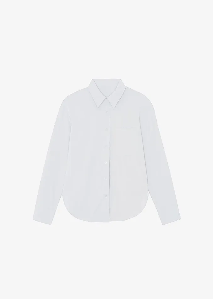 Women Lui Organic Cotton Shirt 8211 White The Frankie Shop Tops