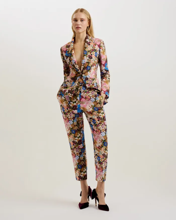 Women MADONID 8211 Printed Slim Leg Trousers Black Ted Baker Trousers and Shorts Women MADONID 8211 Printed Slim Leg Trousers Black Ted Baker Trousers and Shorts