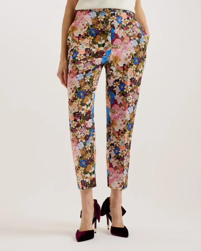 Women MADONID 8211 Printed Slim Leg Trousers Black Ted Baker Trousers and Shorts Women MADONID 8211 Printed Slim Leg Trousers Black Ted Baker Trousers and Shorts