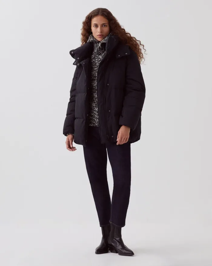 Women Margotte 8211 MidLength Down Jacket Black Beauty Comptoir Des Cotonniers Coats and Jackets Women Margotte 8211 MidLength Down Jacket Black Beauty Comptoir Des Cotonniers Coats and Jackets