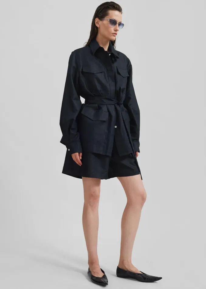 Women Matin Forio Shorts 8211 Black The Frankie Shop Bottoms