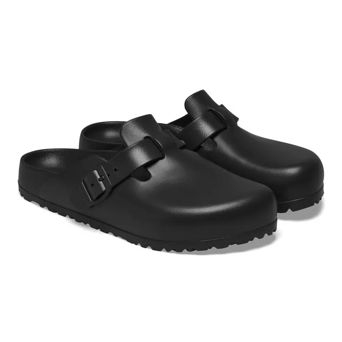 WomenMen Birkenstock Clogs Boston Essentials Black