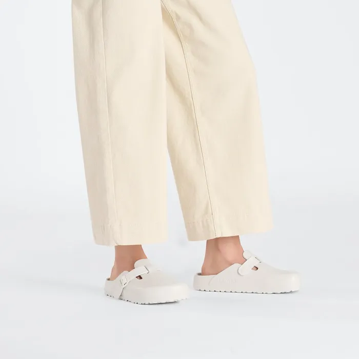 WomenMen Birkenstock Clogs Boston Essentials Eggshell