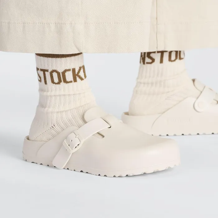 WomenMen Birkenstock Clogs Boston Essentials Eggshell