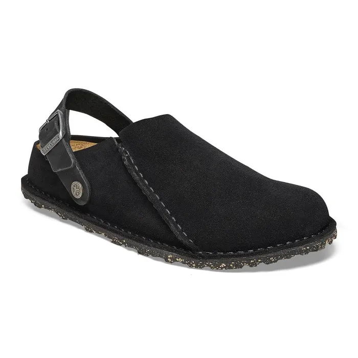 WomenMen Birkenstock Clogs Lutry Premium Suede Black