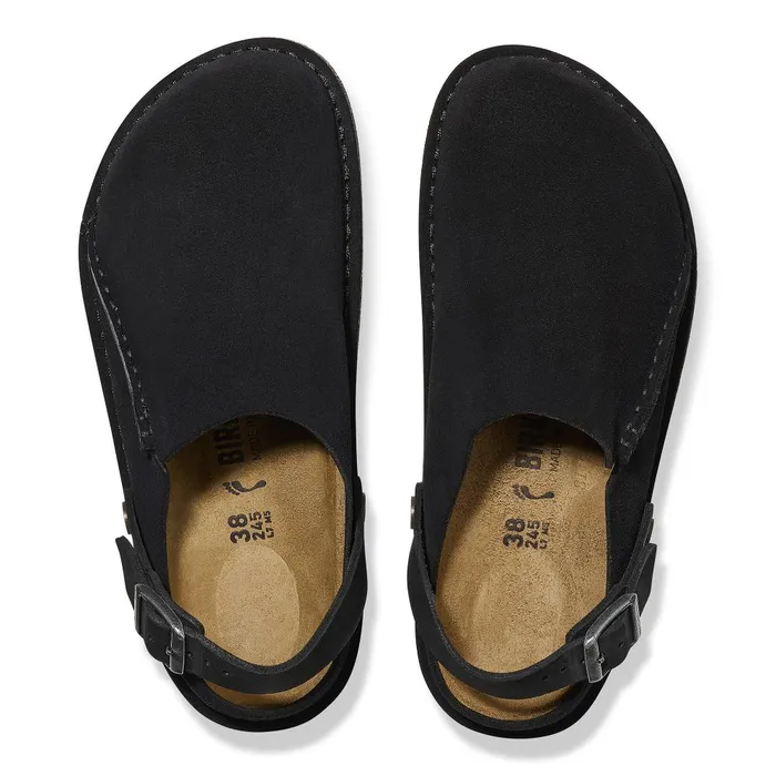 WomenMen Birkenstock Clogs Lutry Premium Suede Black