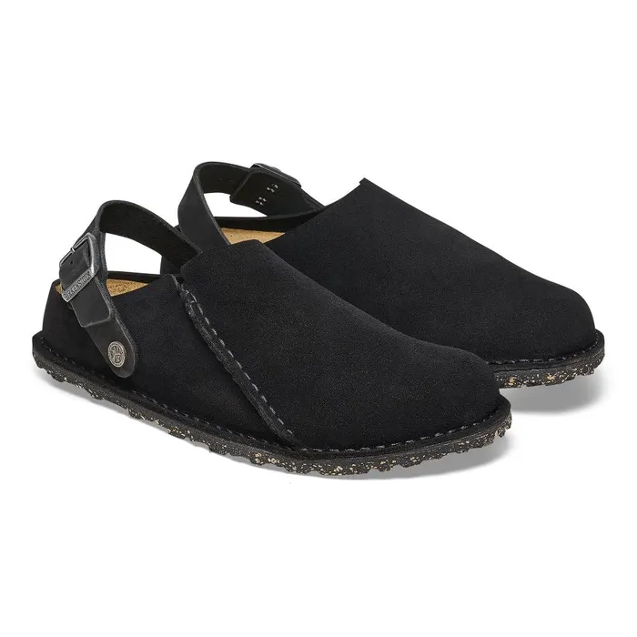 WomenMen Birkenstock Clogs Lutry Premium Suede Black