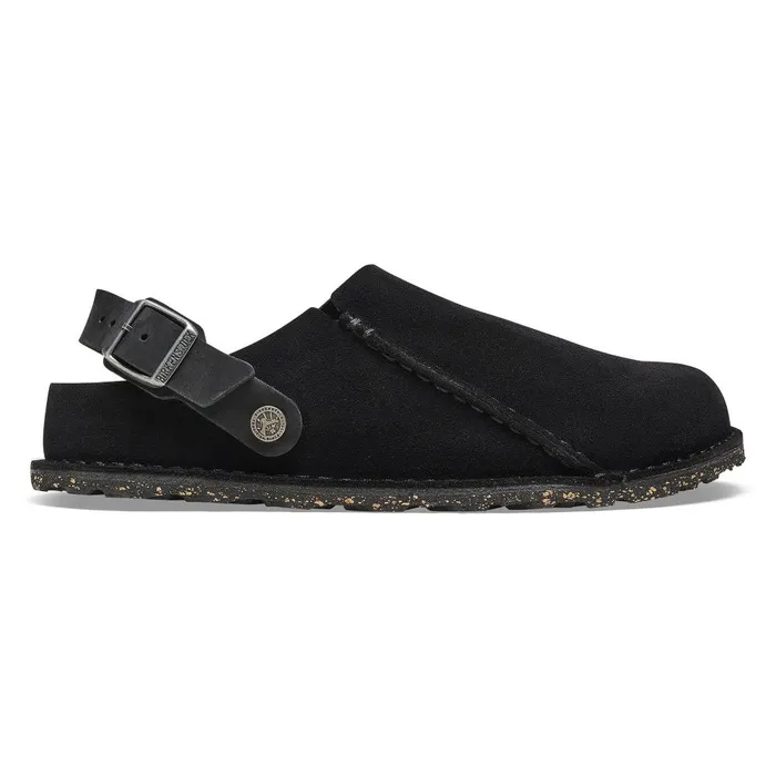 WomenMen Birkenstock Clogs Lutry Premium Suede Black