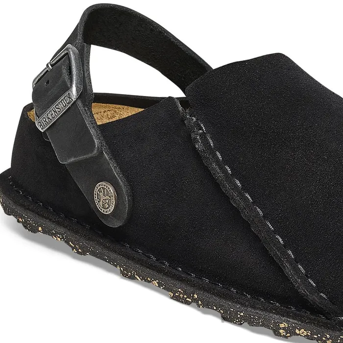 WomenMen Birkenstock Clogs Lutry Premium Suede Black