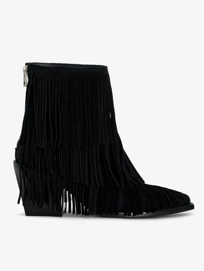 WomenMen Zadig and Voltaire Boots Cara Suede Ankle Boots Black