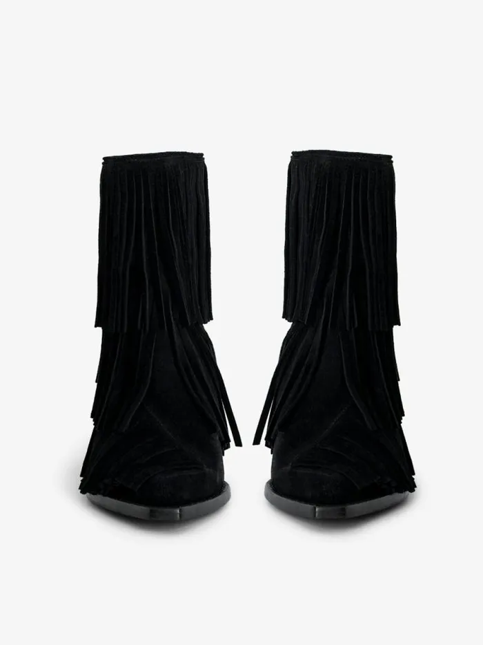 WomenMen Zadig and Voltaire Boots Cara Suede Ankle Boots Black