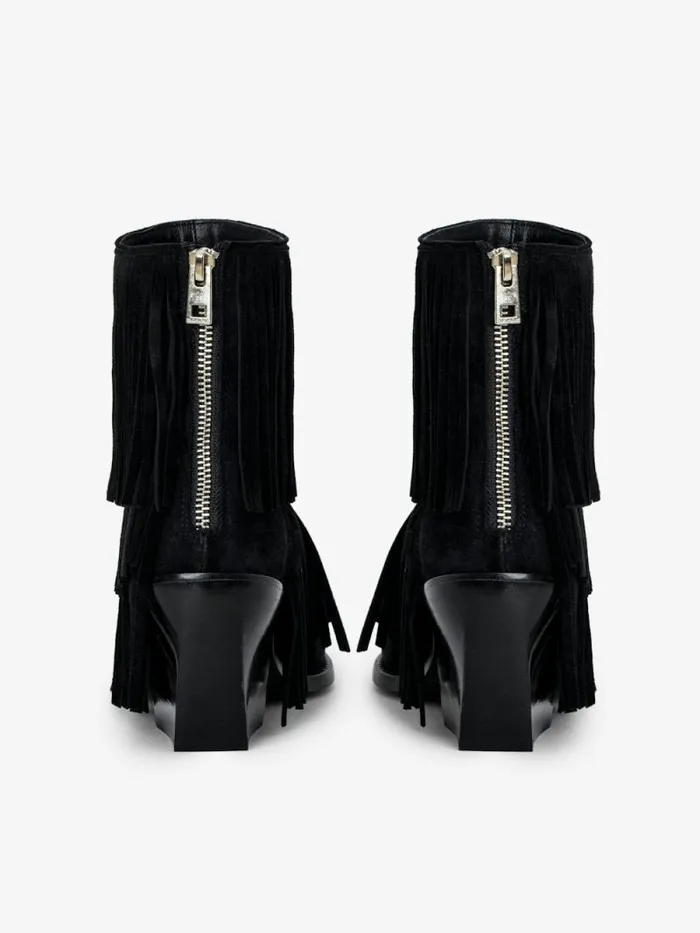 WomenMen Zadig and Voltaire Boots Cara Suede Ankle Boots Black