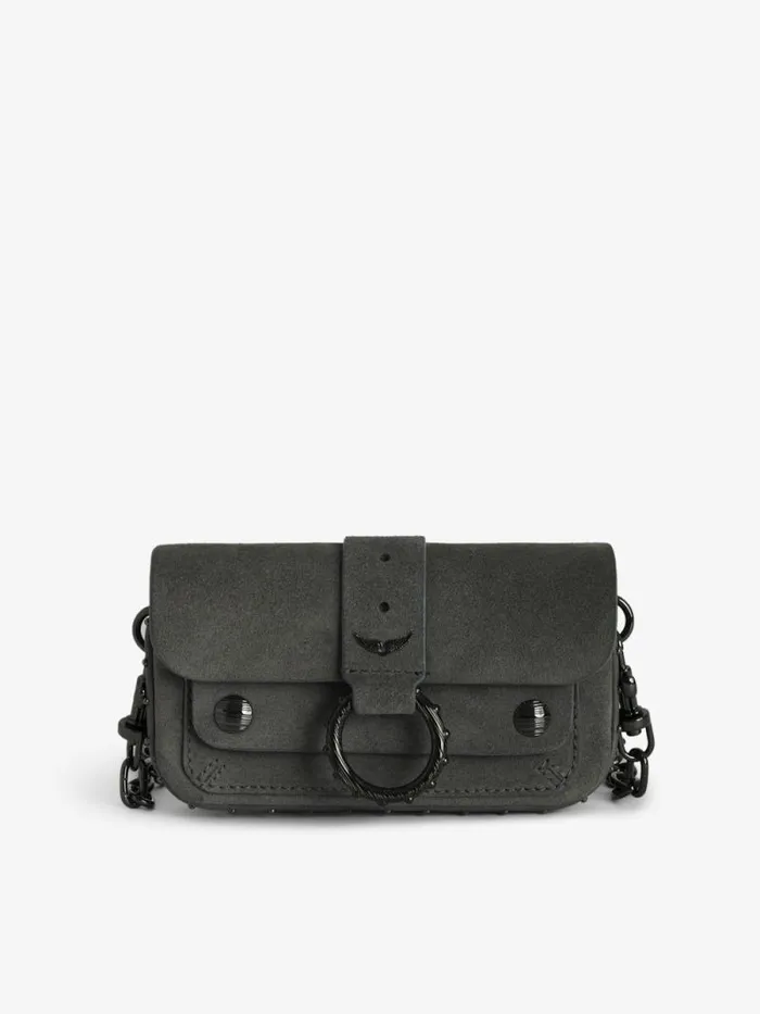 WomenMen Zadig and Voltaire Clutches Kate Wallet Suede Bag Road