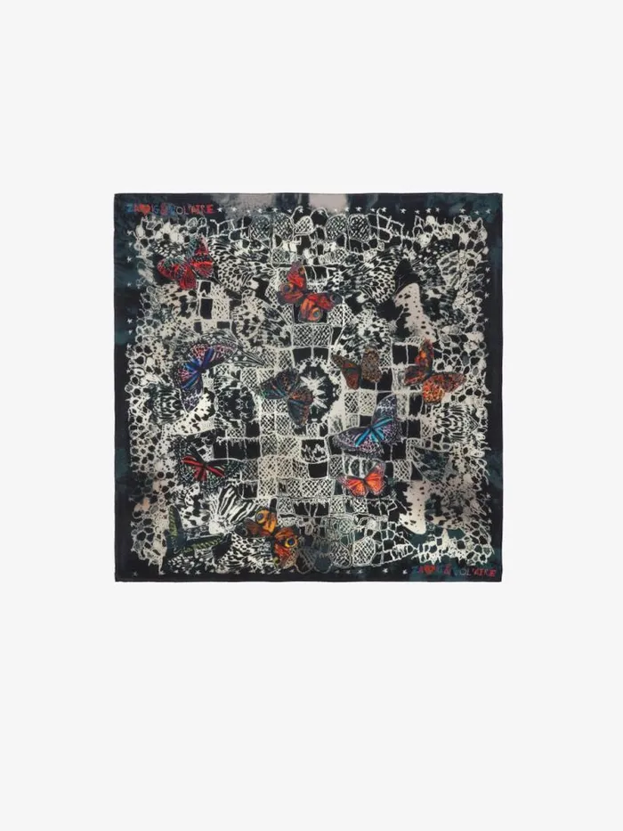 WomenMen Zadig and Voltaire Scarves Blondie Silk Scarf Ink