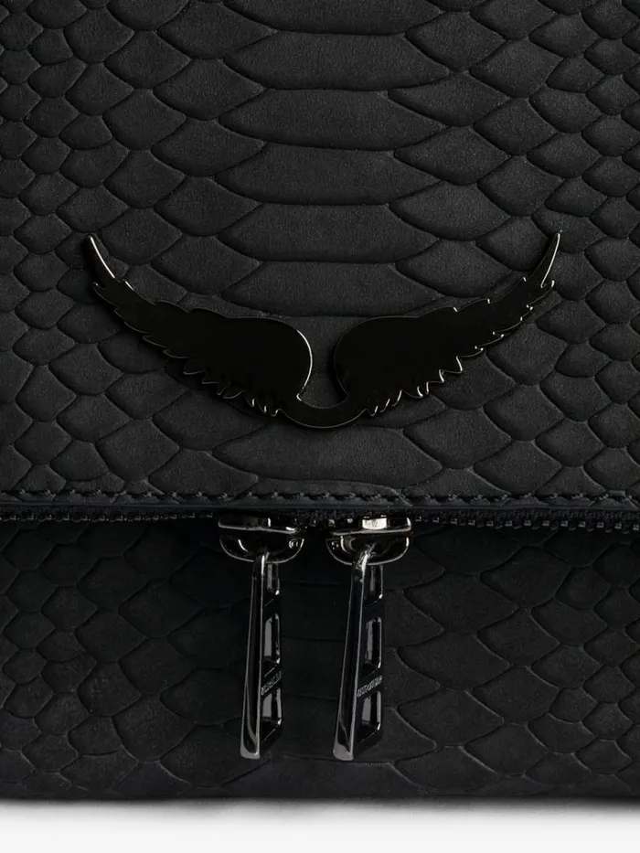 WomenMen Zadig and Voltaire Shoulder Bags Rocky Soft Savage Bag Black WomenMen Zadig and Voltaire Shoulder Bags Rocky Soft Savage Bag Black