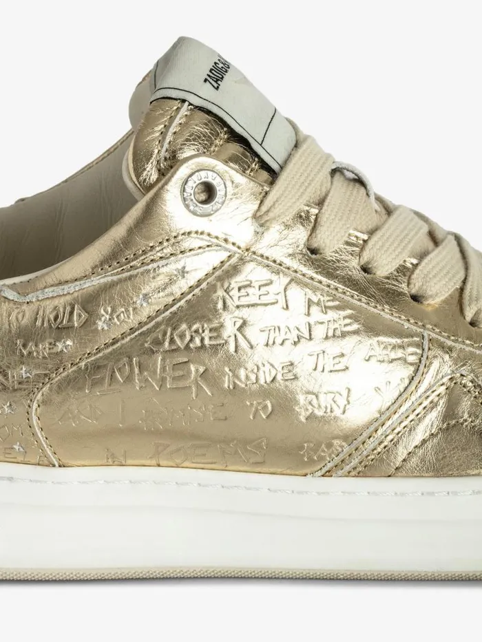 WomenMen Zadig and Voltaire Sneakers LowTop Wings Sneakers Gold WomenMen Zadig and Voltaire Sneakers LowTop Wings Sneakers Gold