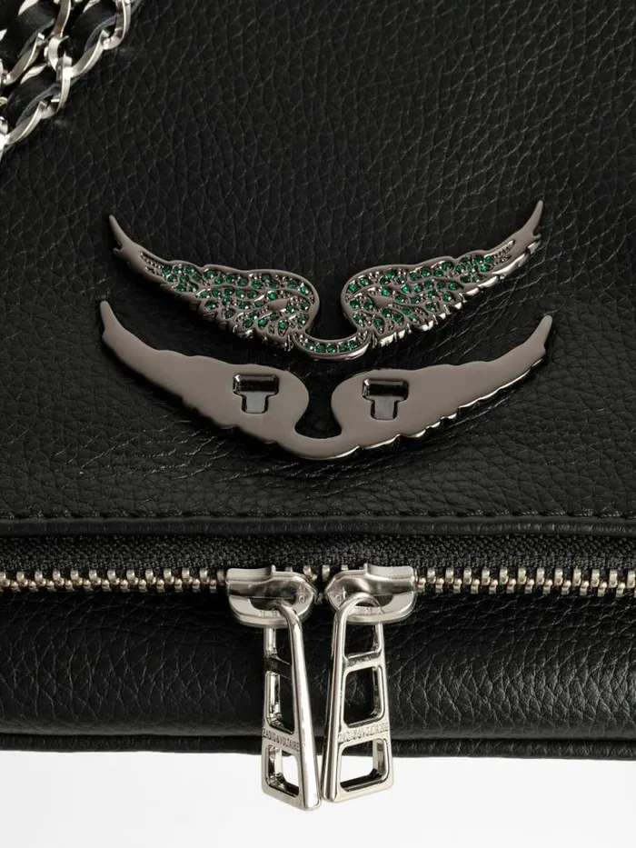 WomenMen Zadig and Voltaire Straps and Accessories Swing Your Wings Charm Shiny Gun Emerald