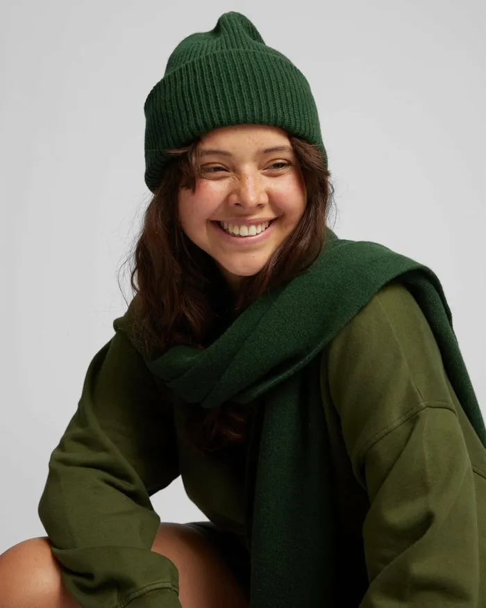 Women Merino Wool Scarf Dusty Olive Colorful Standard Scarves