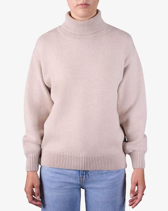 Women Merino Wool Turtleneck 8211 Emerald Green Knit Sweaters Colorfulstandard
