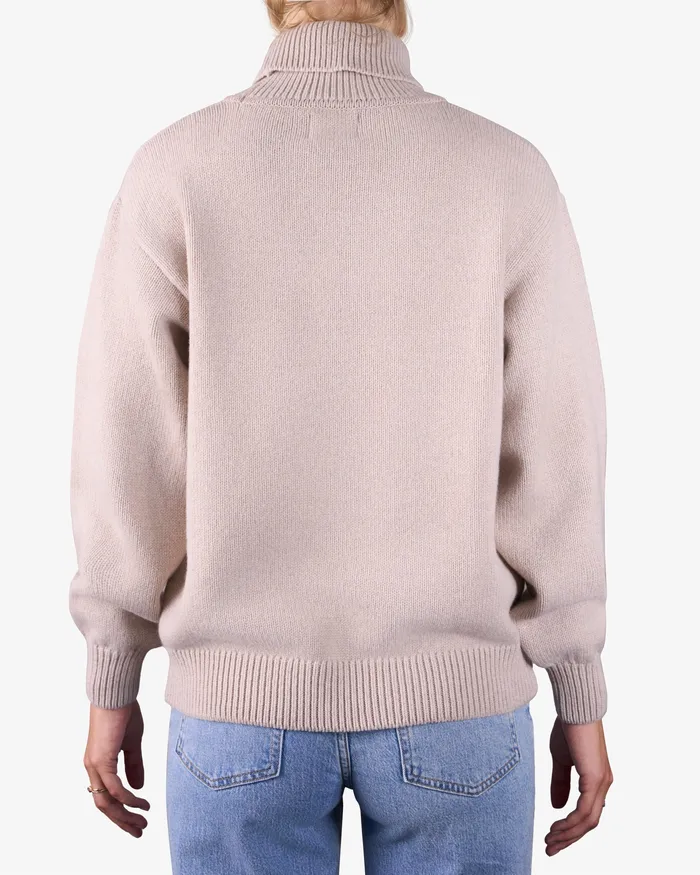 Women Merino Wool Turtleneck 8211 Emerald Green Knit Sweaters Colorfulstandard