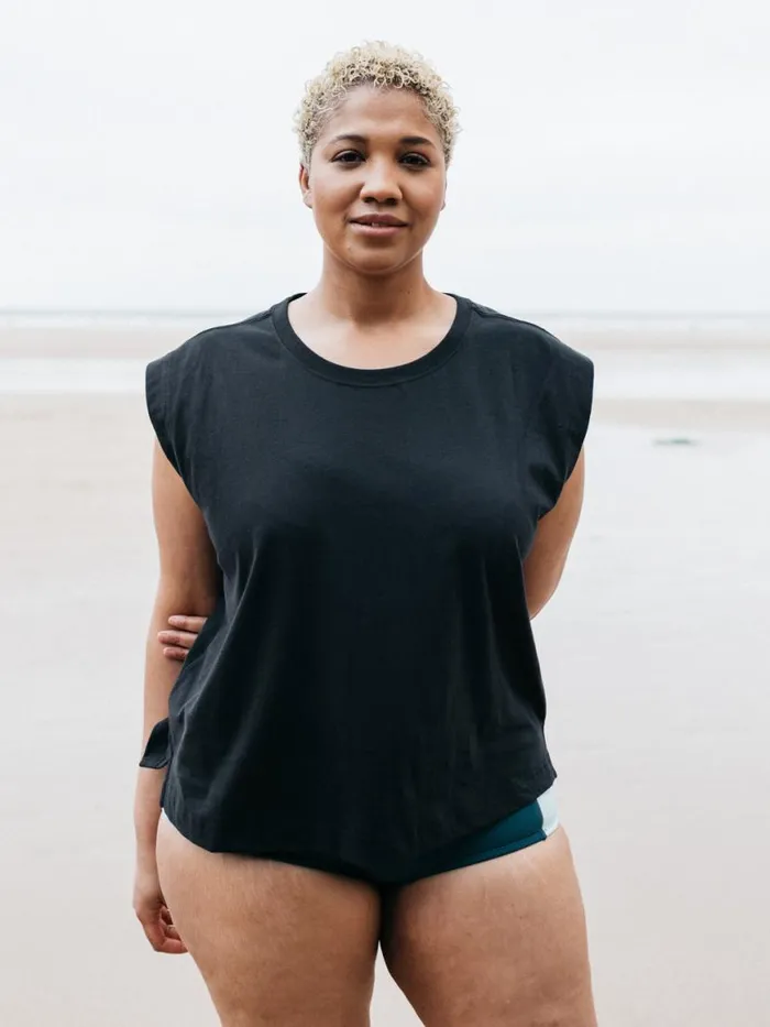 Women Meskel Vest Black Finisterre Tops and Shirts