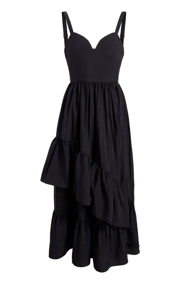 Women Midi Cinq Sept Amy Dress Black