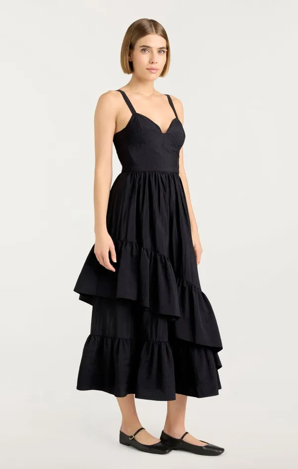 Women Midi Cinq Sept Amy Dress Black