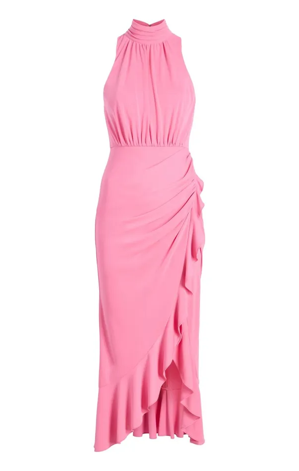 Women Midi Cinq Sept Antonia Dress Flamingo