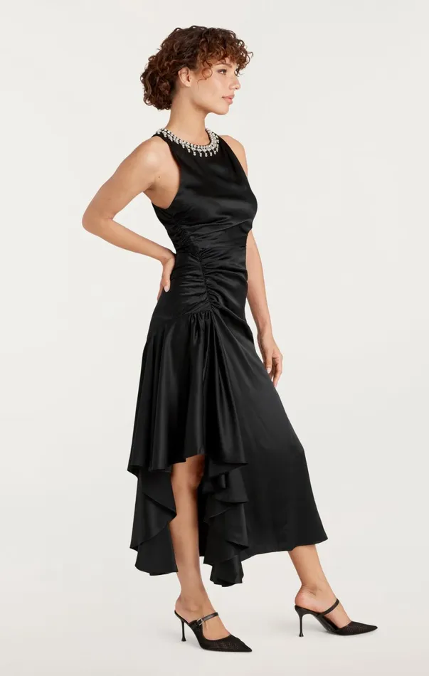 Women Midi Cinq Sept Georgie Dress Black