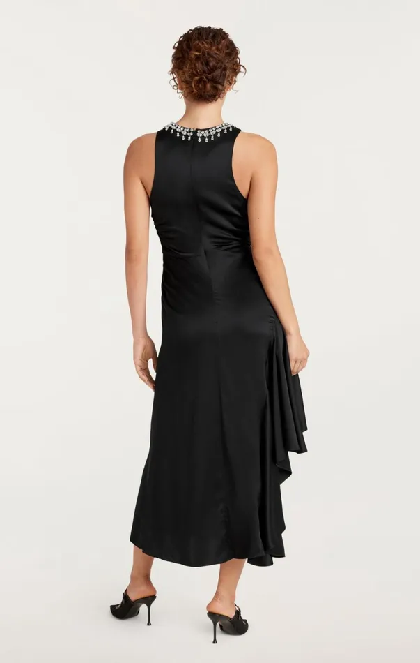 Women Midi Cinq Sept Georgie Dress Black