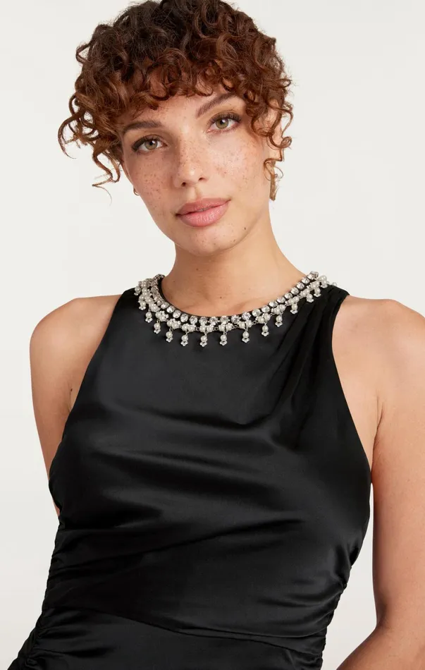 Women Midi Cinq Sept Georgie Dress Black
