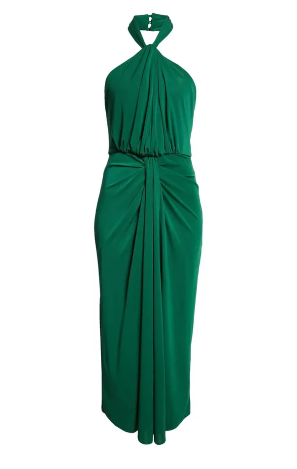 Women Midi Cinq Sept Kaily Dress Malachite