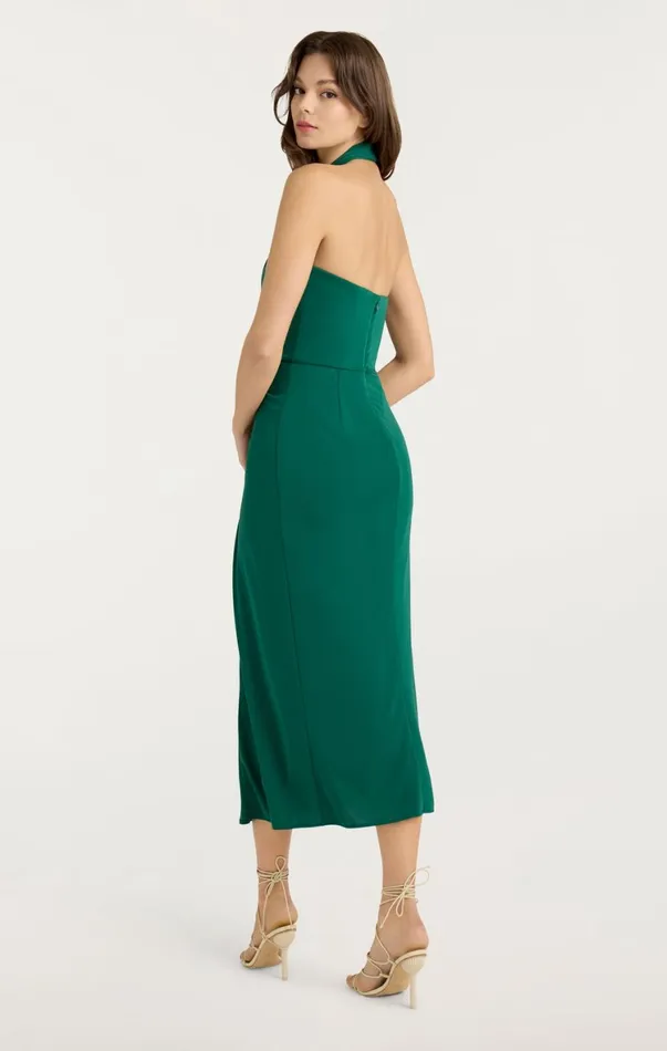 Women Midi Cinq Sept Kaily Dress Malachite