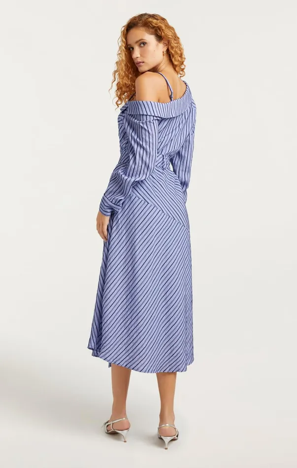 Women Midi Cinq Sept Marcella Dress Navyraincloud