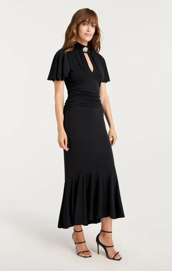 Women Midi Cinq Sept Rosita Dress Black