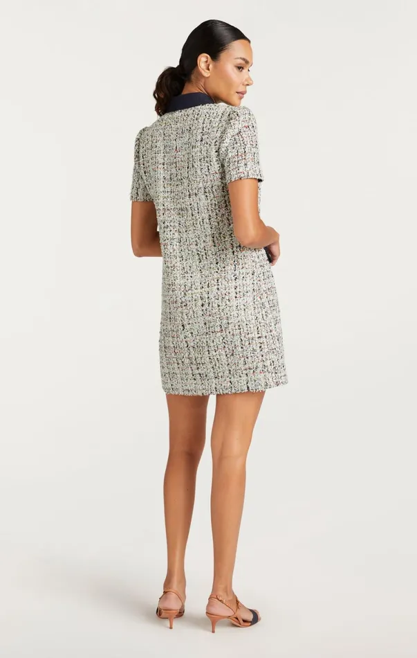 Women Mini Cinq Sept Anya Boucle Pammy Dress Patina Multi